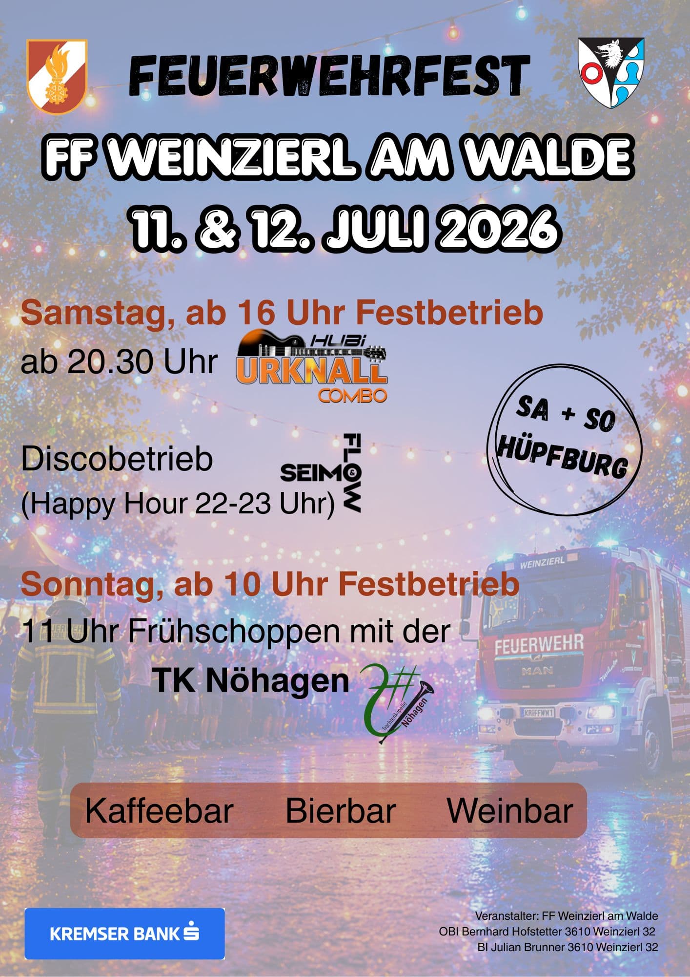 Gallery image 1 - Feuerwehrfest 2026 - FF Weinzierl am Walde